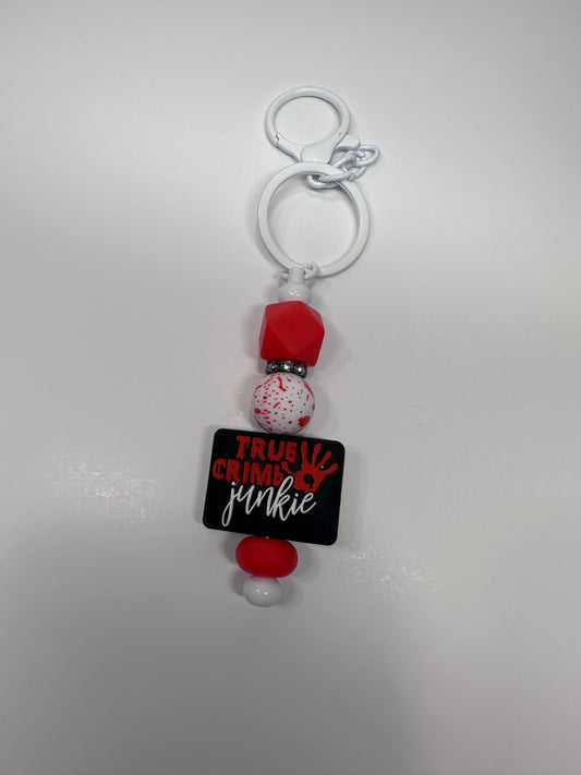 True Crime Junkie Keychain