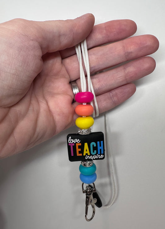 Love, Teach, Inspire Lanyard