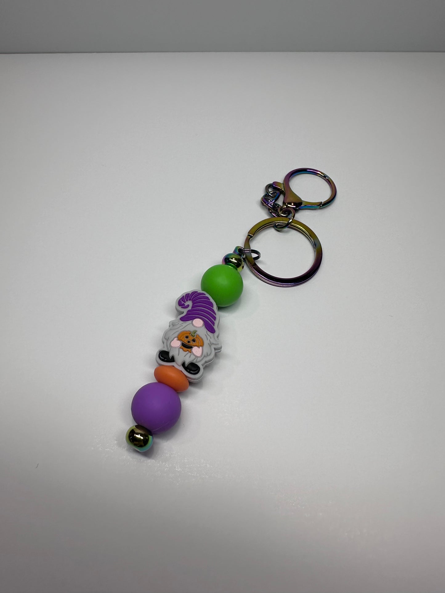 Gnome Halloween Keychain